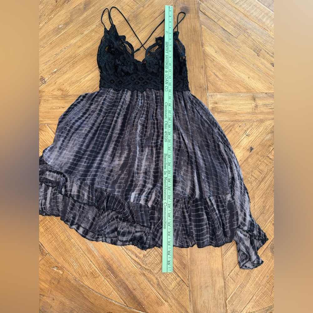 Free People - Adella Lace-Trim Tie-Dye Dress / medium - strappy, boho, lace - Picture 13 of 16